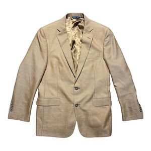 Brooks Brothers Regent Fit Vitali Barberis‎ Canonico Brown Blazer Men's 40R Wool